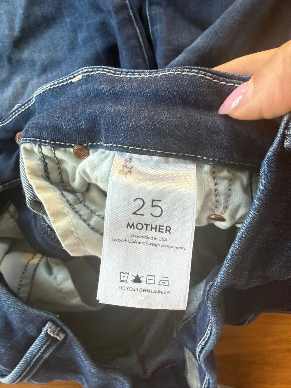 MOTHER dark wash